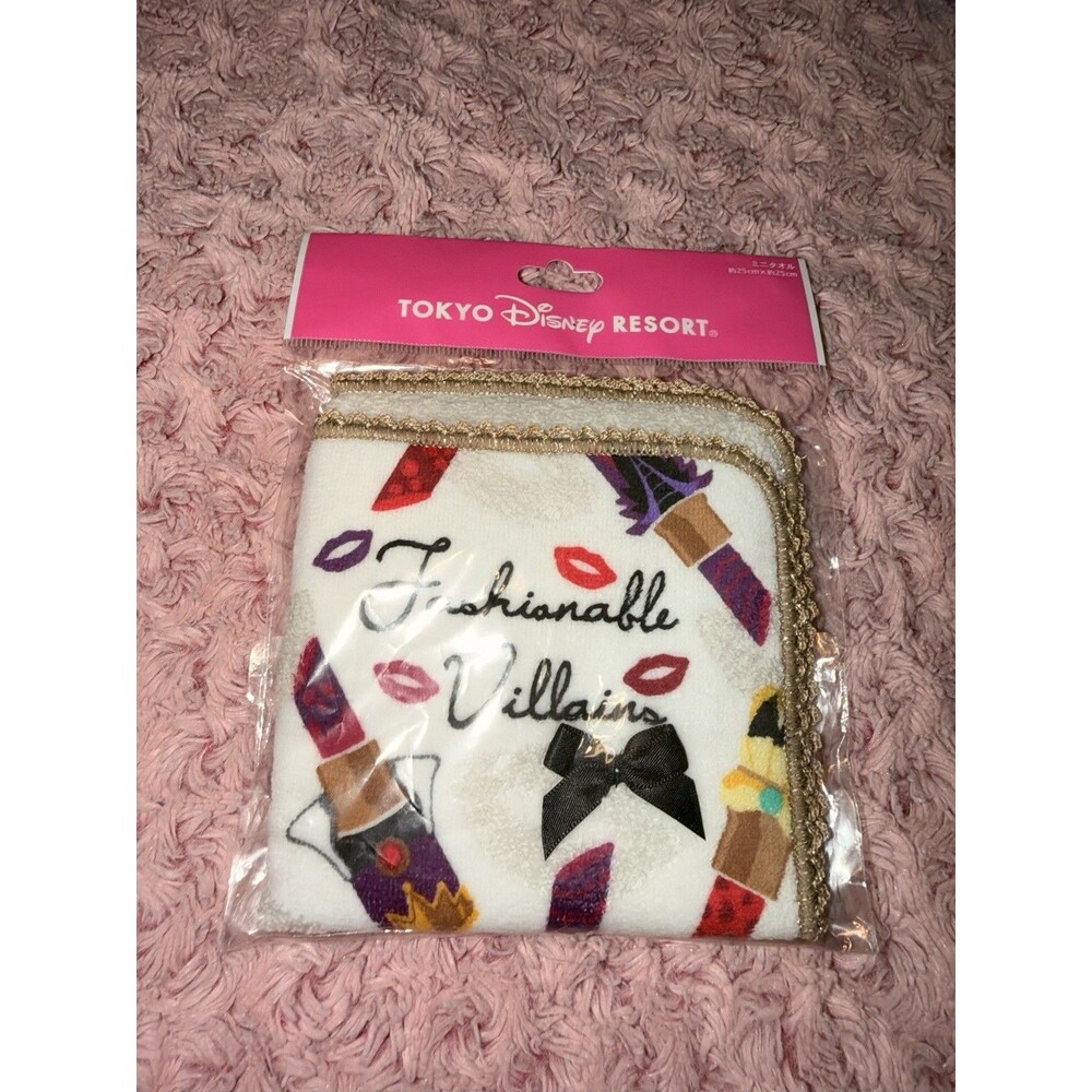 Disney Tokyo Disney Resort wash cloth Fashionable Villains Lipstick Fashion
